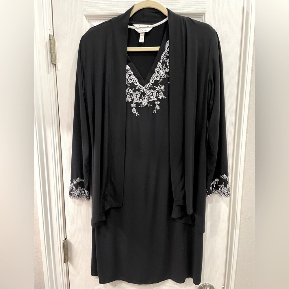 Gown and wrap set